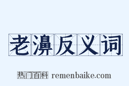 老濞反义词是什么意思的图片